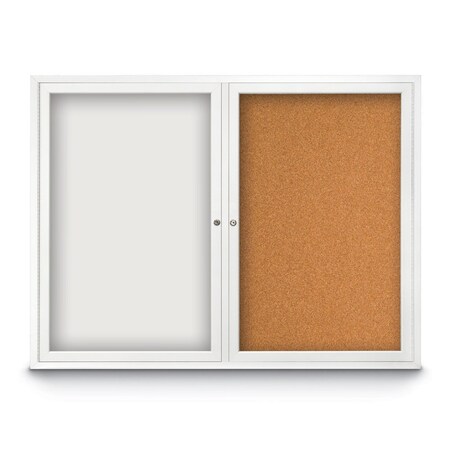 United Visual Products Corkboard, 60"x36", Keylime/Gold UV405PLUS-GOLD-KEYLIME